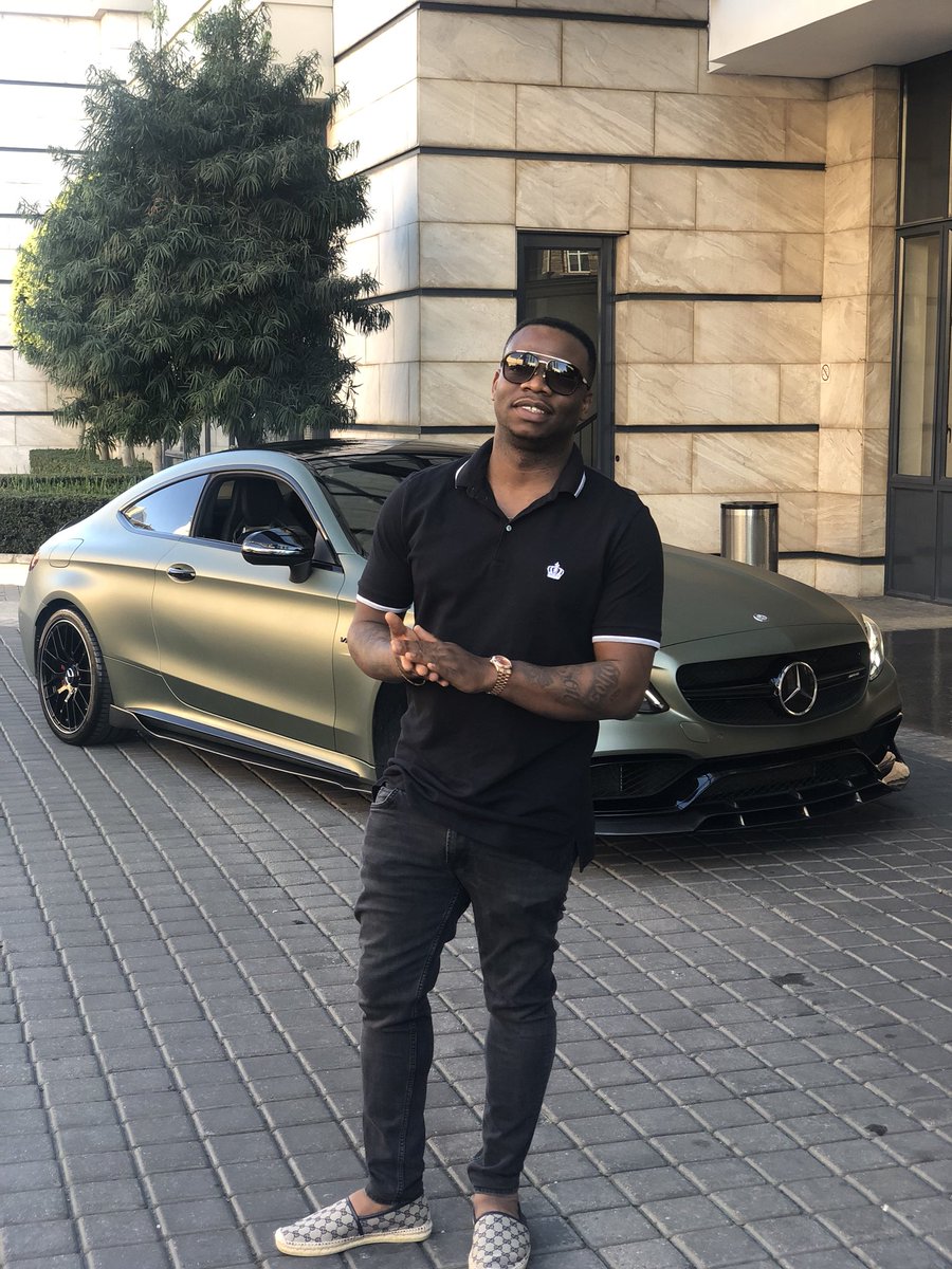 Before she got her stripes redone. This is a wrap by the way. I bought her in white, anyone need to get there car wrapped, link up #c63amg #c63 #gucci #rolex #dolcegabbana