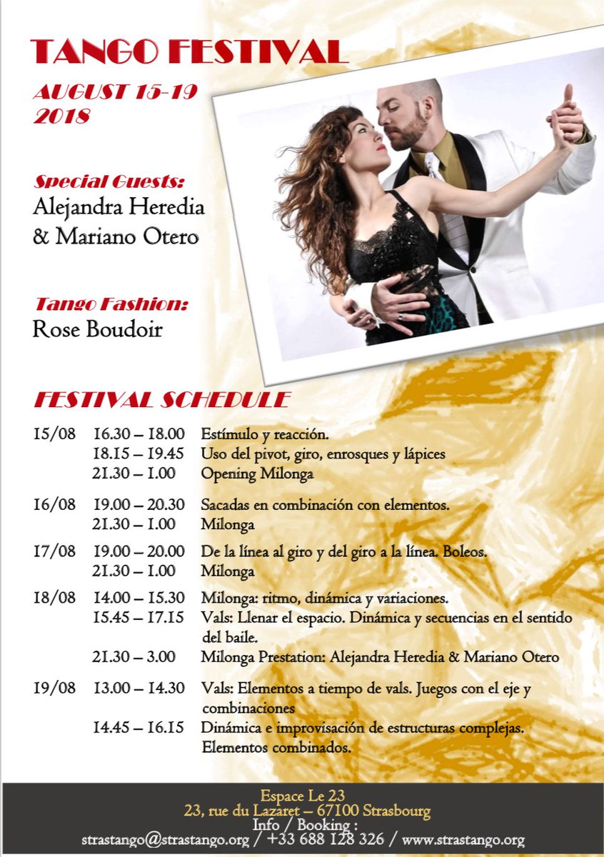 strastango's tweet image. New tango Festival In Strasbourg