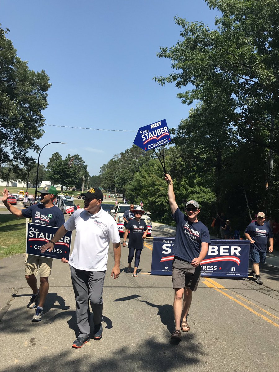 PeteStauber's tweet photo. Sunday funday at the Tall Timber Days Parade in Grand Rapids! So thankful my whole family was able to walk with us and all our great volunteers! #MN08 https://t.co/SQYa2DKHx3
