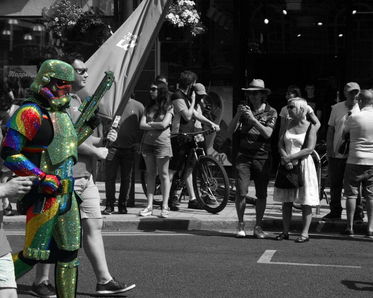 Composing_Light's tweet image. #LeedsPride2018 #LeedsPride #photography #photo #blackandwhitephotography #Pride2018 #StarWars #StormTroopers