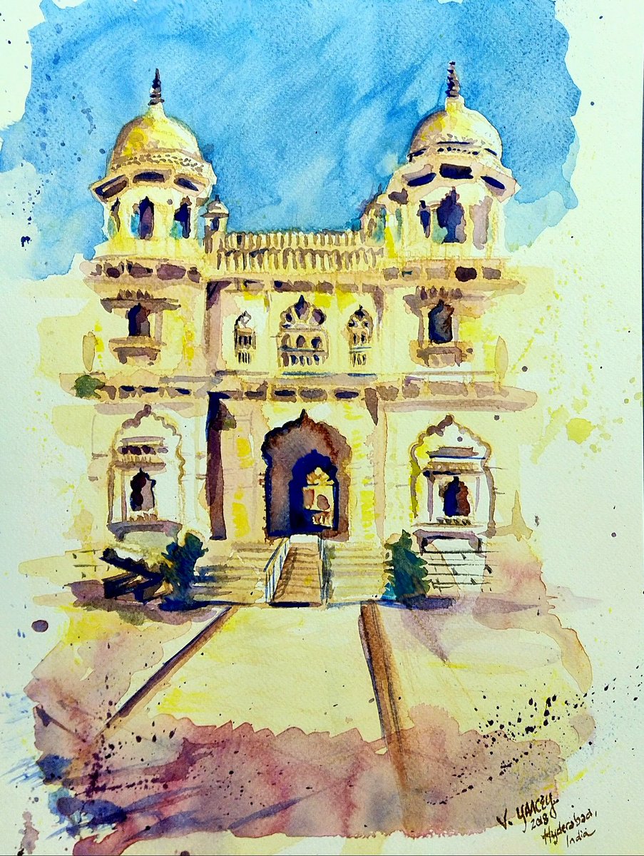 trvlcatz's tweet photo. #Painting Telangana State Archaeology Museum
M. Graham &amp; DS Watercolors on Fabriano
#urbansketching #dailysketch #watercolor #watercolorartist #india #archaeologymuseum #museum #architecture #citysketch #usk #watercolorsketch #uskindia #uskhyderabad #dailysketch #dailypainting https://t.co/uuJVSgvGd7