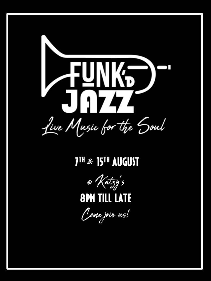 FunkDJazz's tweet photo. Come &amp; join in the musical fun &amp; games with @FunkDJazz at @Katzys_Rosebank on 7th &amp; 15th AUGUST 8pm till late 
NO COVER! World Class Live Jazz! NO EXCUSES! 

#livejazz #funkyjazz #livemusic #jozilife #JHBLive #livemusicforthesoul https://t.co/4dGfKCNaYW