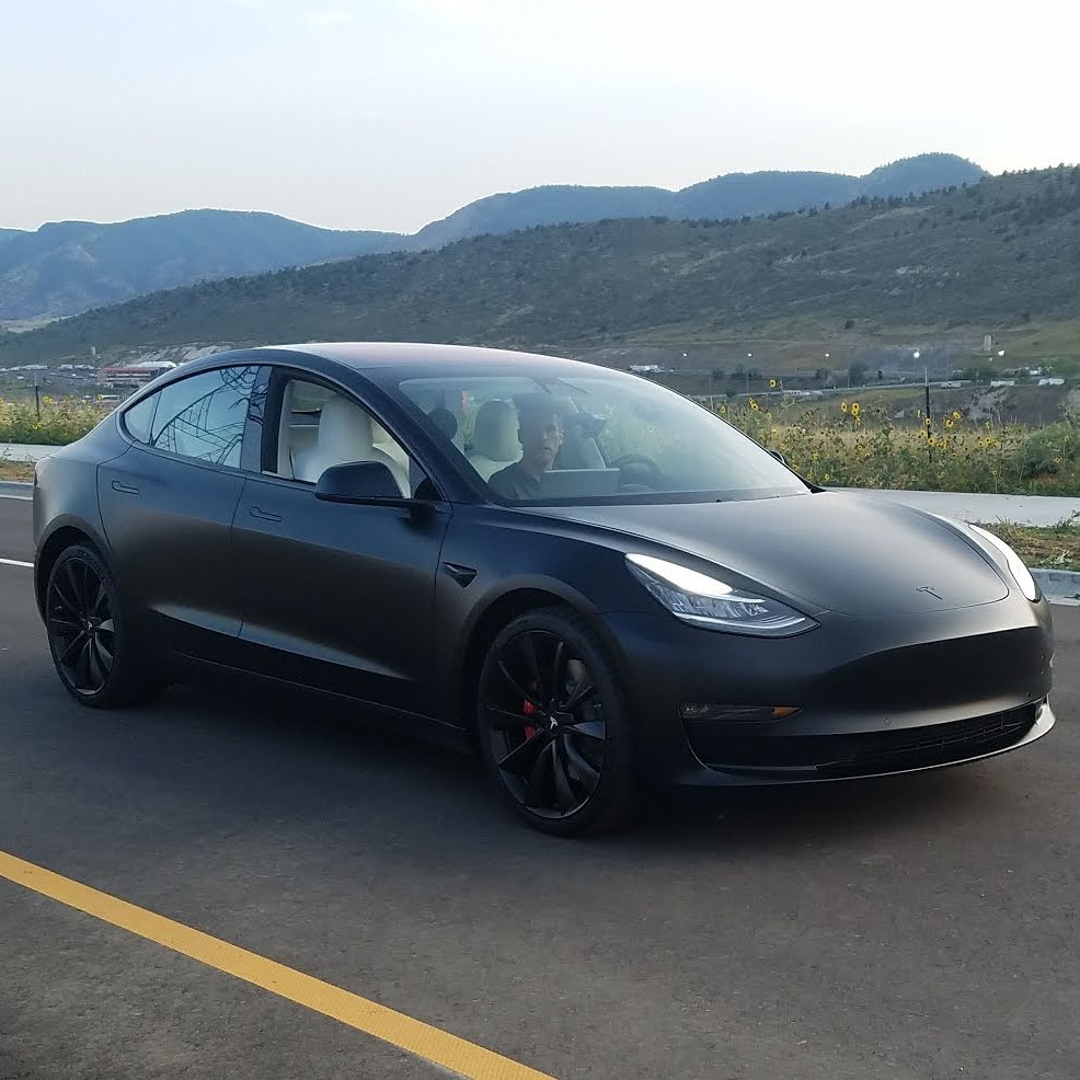 Tesla model sale 3 matte black