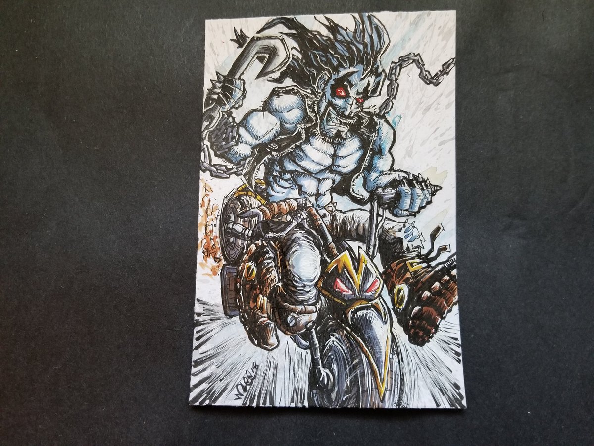 MarshComics's tweet photo. I've never actually read Lobo but I dig his design and Badassedness lol so here's one comission down! If you're interested in something like this check out my commission rates posted in the comments!!

#lobo #dccomics #lobocomission #comissionsopen #lobocosplay #lobocomics https://t.co/NvOB3ANWP2