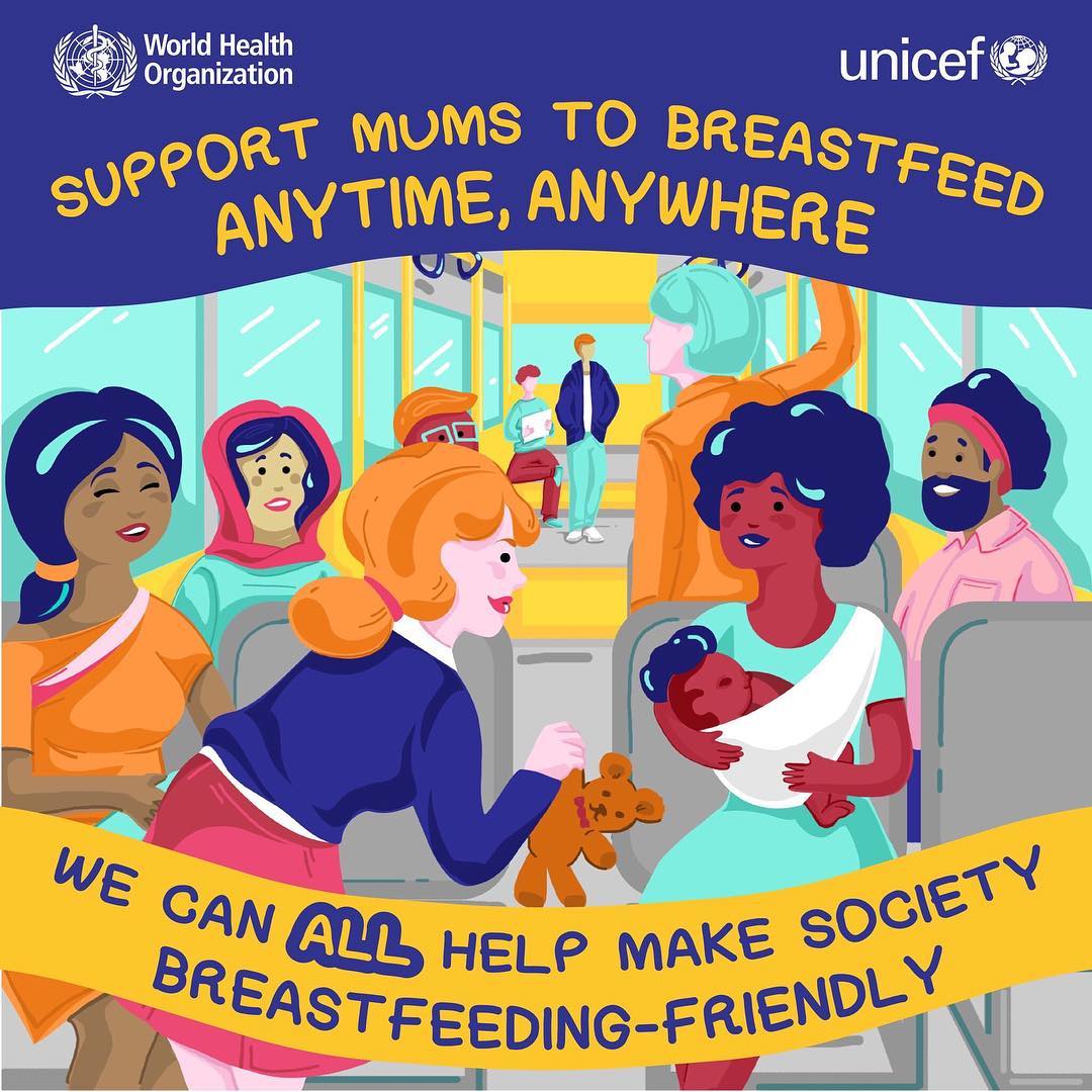 UNICEF on Twitter "Support mothers to breastfeed anytime, anywhere. We