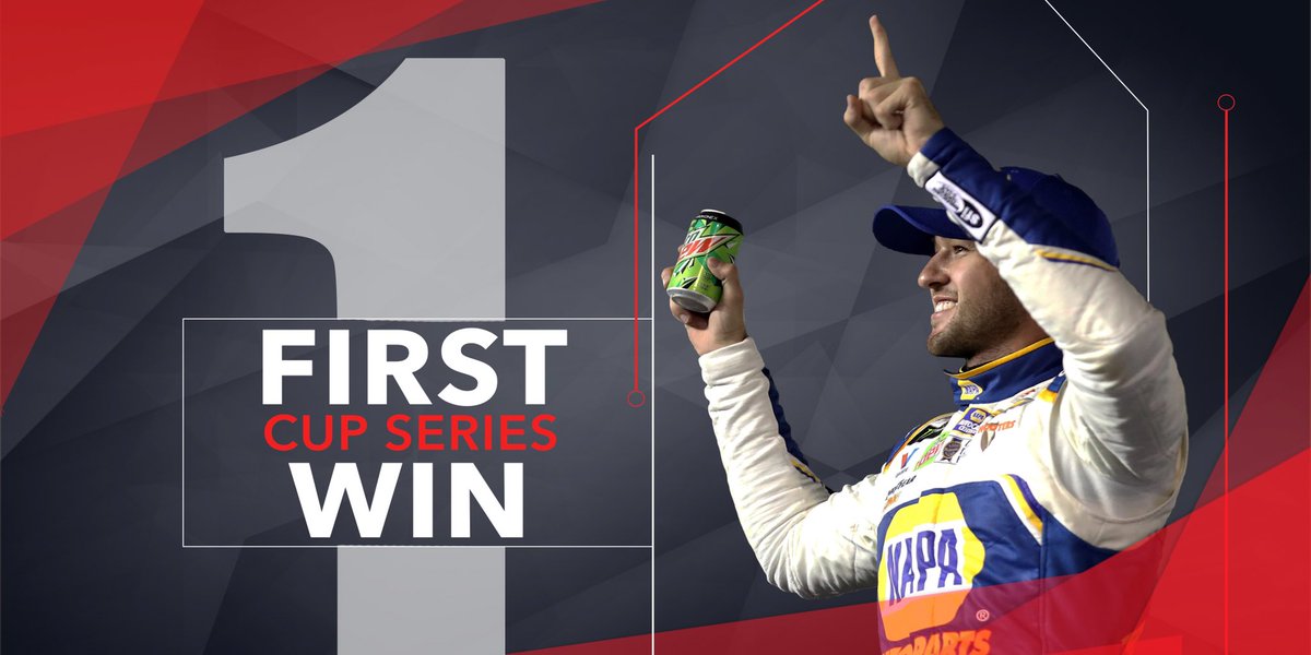 TeamHendrick's tweet photo. We #di9 this!

@chaseelliott captures his first career #NASCAR Cup Series win! https://t.co/Pi5MQeTae7