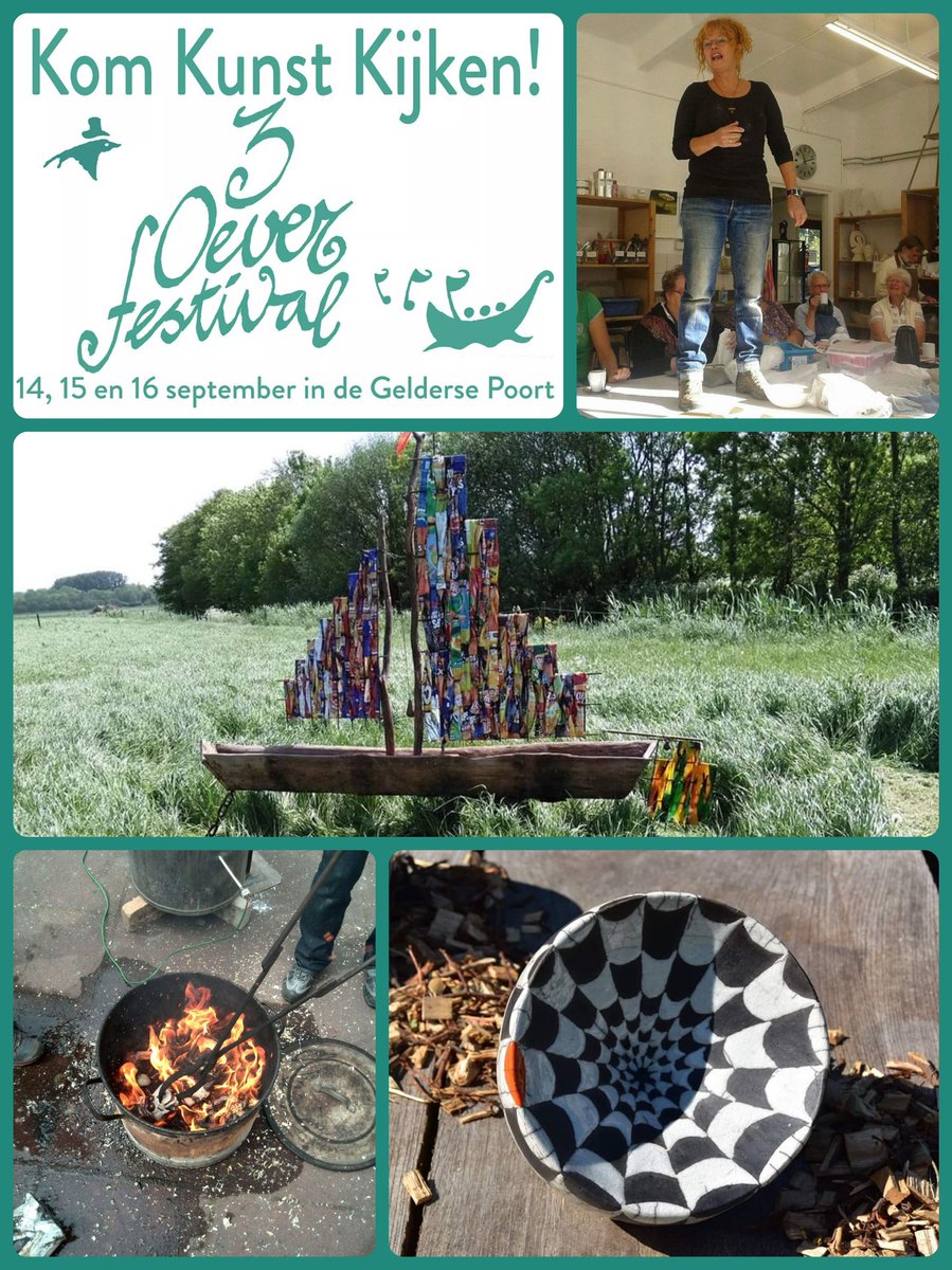 AlieEngelsman's tweet photo. KOM KUNST KIJKEN bij Conny Koster in Kunstatelier Ooy bij Zevenaar tijdens het 3 Oever Festival, 3e weekend van september. #3OOAR #3OF https://t.co/pgPiMkiHVx