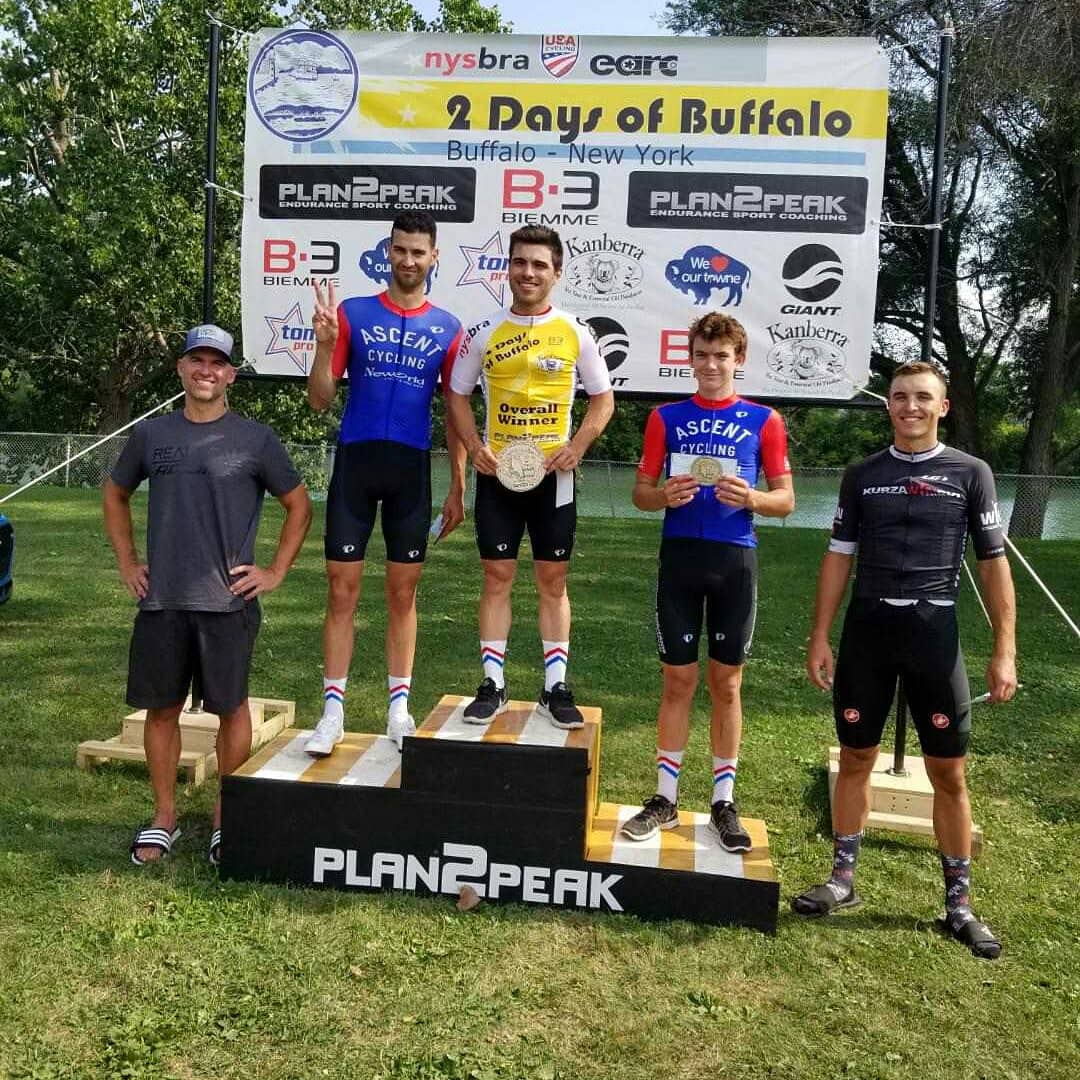 midweekcycling's tweet photo. .@Ascent_Racing sweeps the podium joined by @RDRacing1 and @wincycling on an all @ontariocycling top 5 in Cat 1/2 #2DaysofBuffalo. 15-year-old Dylan Bibic racing as guest with Ascent finishes 3rd. https://t.co/15RraccxS6