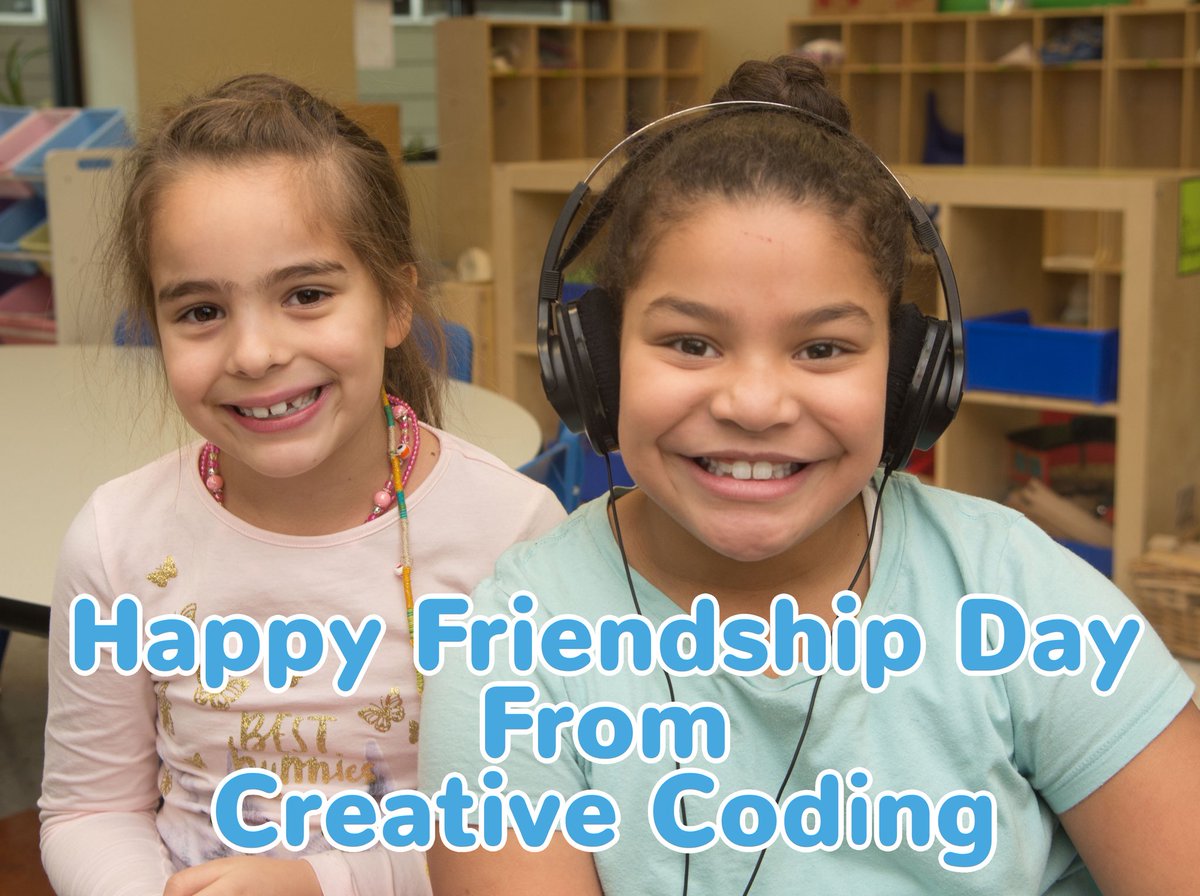 Happy #NationalFriendshipDay! It’s more fun to #code, #game, and #learn with friends. #CreativeCoding #seattle #girlswhocode #summercamp