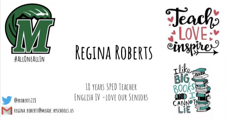 rroberts228's tweet photo. Ready to begin another great year! #TeachLoveInspire #AllOneIn @MEADECOUNTYHIGH https://t.co/zt068WpkHd