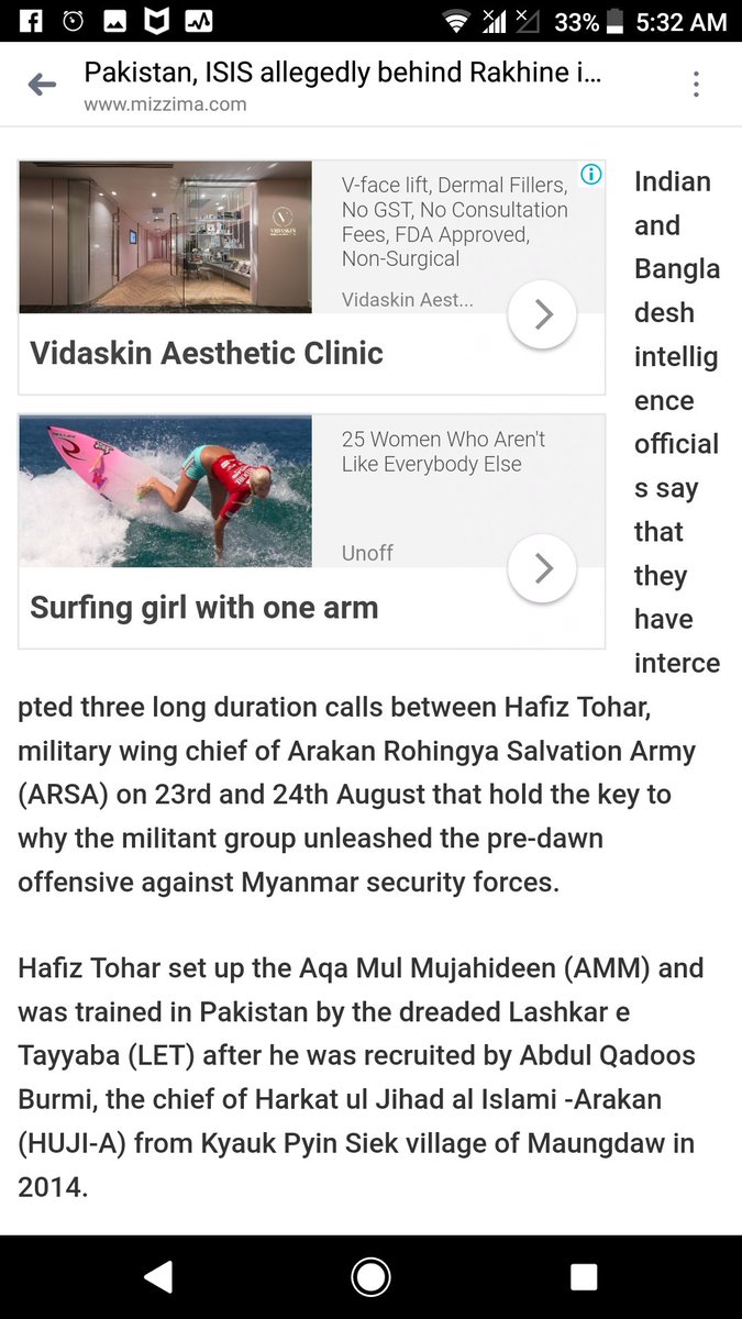 Pakistan, ISIS allegedly behind  #Rakhine imbroglio -2 #Bangladesh media, quoting their intelligence sources had reported that ISI officer & Begum Zia discussed ways to bring down the  #Hasina government in Dhaka & *boost Rohingya insurgency in  #Rakhine*..