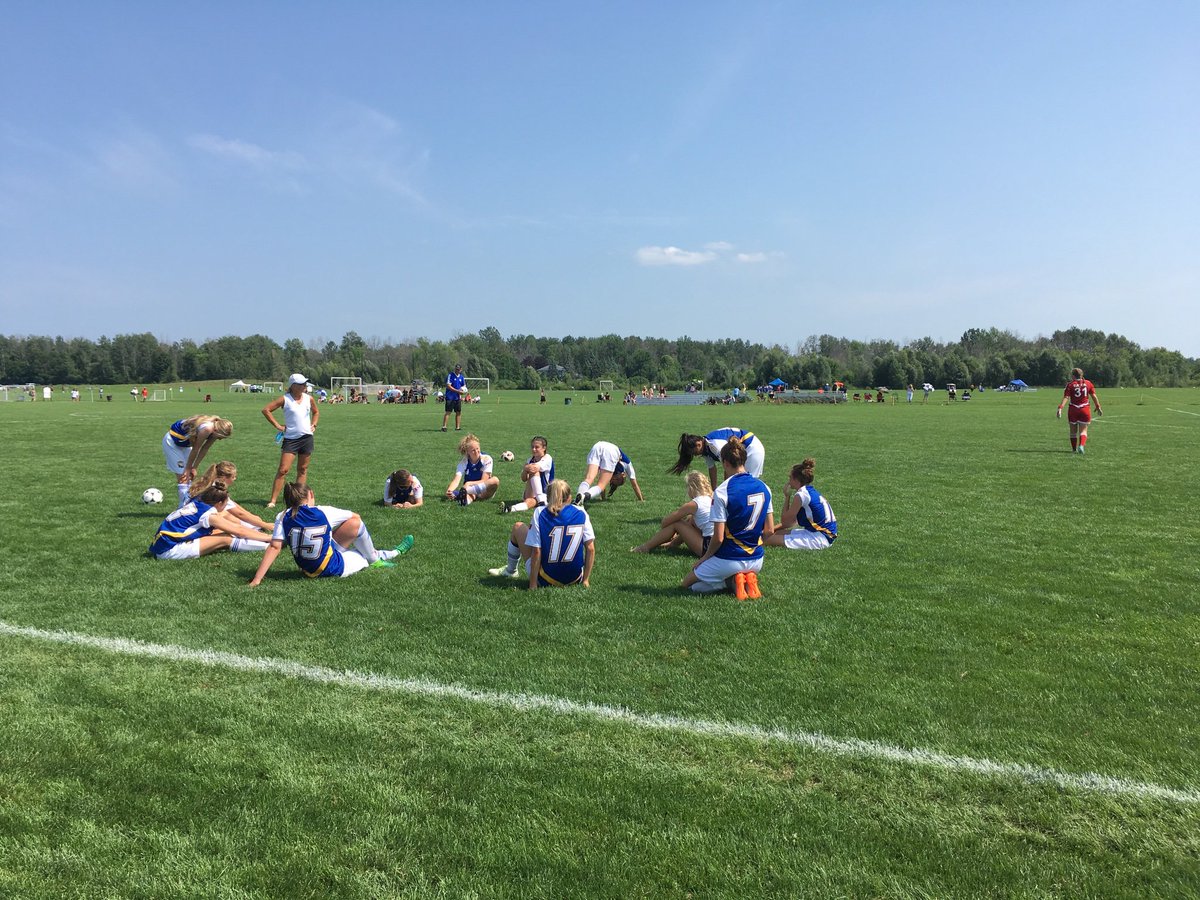 Impact2002Girls's tweet photo. 2nd game today, +30 C &amp; humid, short warmup, 3-1 win! &amp; with only 13 players! In the Ottawa Showcase Final tomorrow! Earned attention.
@SASA_Impact 
@stalbertsoccer 
@AlbertaSoccer https://t.co/ZAksmxOD8o