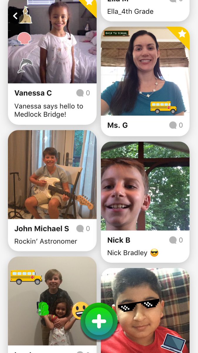 KGreenMBE's tweet photo. Love watching my students video intros on Flipgrid to get to know my students even before the first day of school! #itsbetteratmedlock #FlipgridFever https://t.co/7hJdwNJlUi