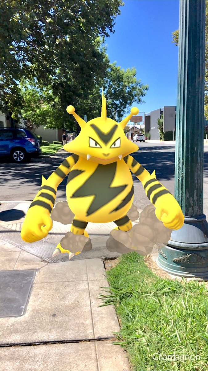 Investigating reports of wild power surges in the #TowerDistrict area. Encountered a wild Electabuzz and barely dodged his⚡Thunder Punch! #PoGODailyAR #ARPhotography #PokemonGo #Pokemon