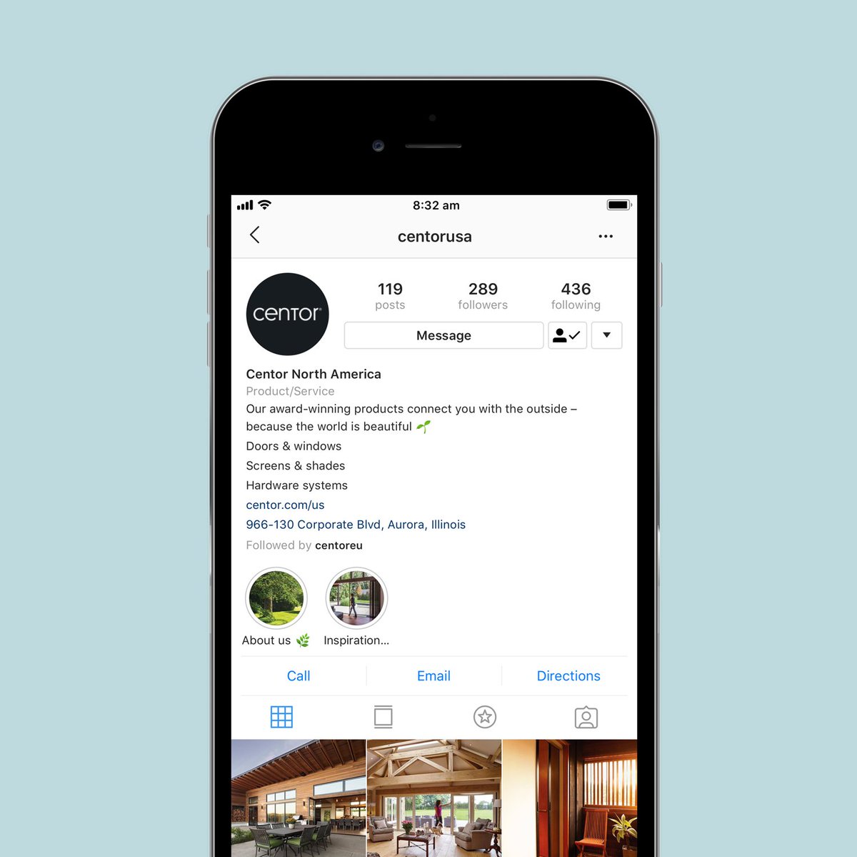 For inspiring images and the latest news from Centor, follow us on Instagram! Search centorusa or click the link! ow.ly/nzNr30lham3