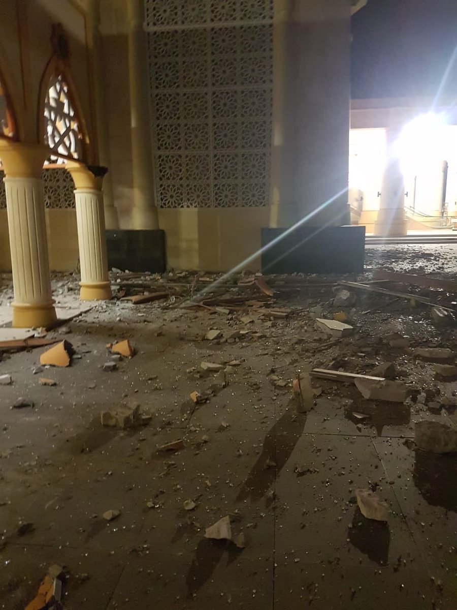 suryadelalu's tweet photo. Kondisi Masjid Islamic Center, Mataram, Lombok. https://t.co/MkvWUhDW5w