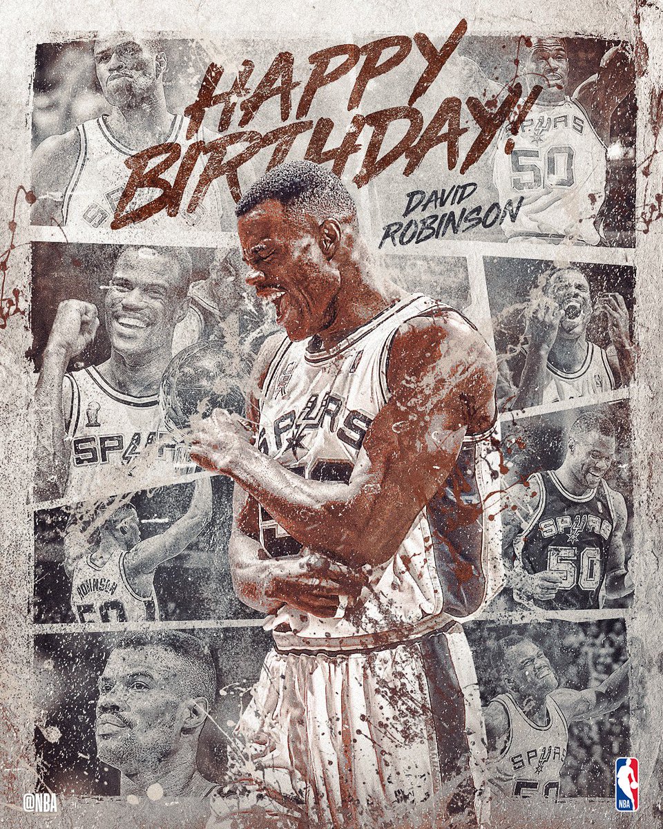 NBA_Indonesia's tweet image. Selamat ulang tahun, David Robinson! 🎉

David Robinson menghabiskan seluruh karirnya di NBA bermain untuk San Antonio Spurs. Pemain yang juga memiliki nama panggilan "The Admiral" ini mendapatkan titel Most Valuable Player pada tahun 1995.