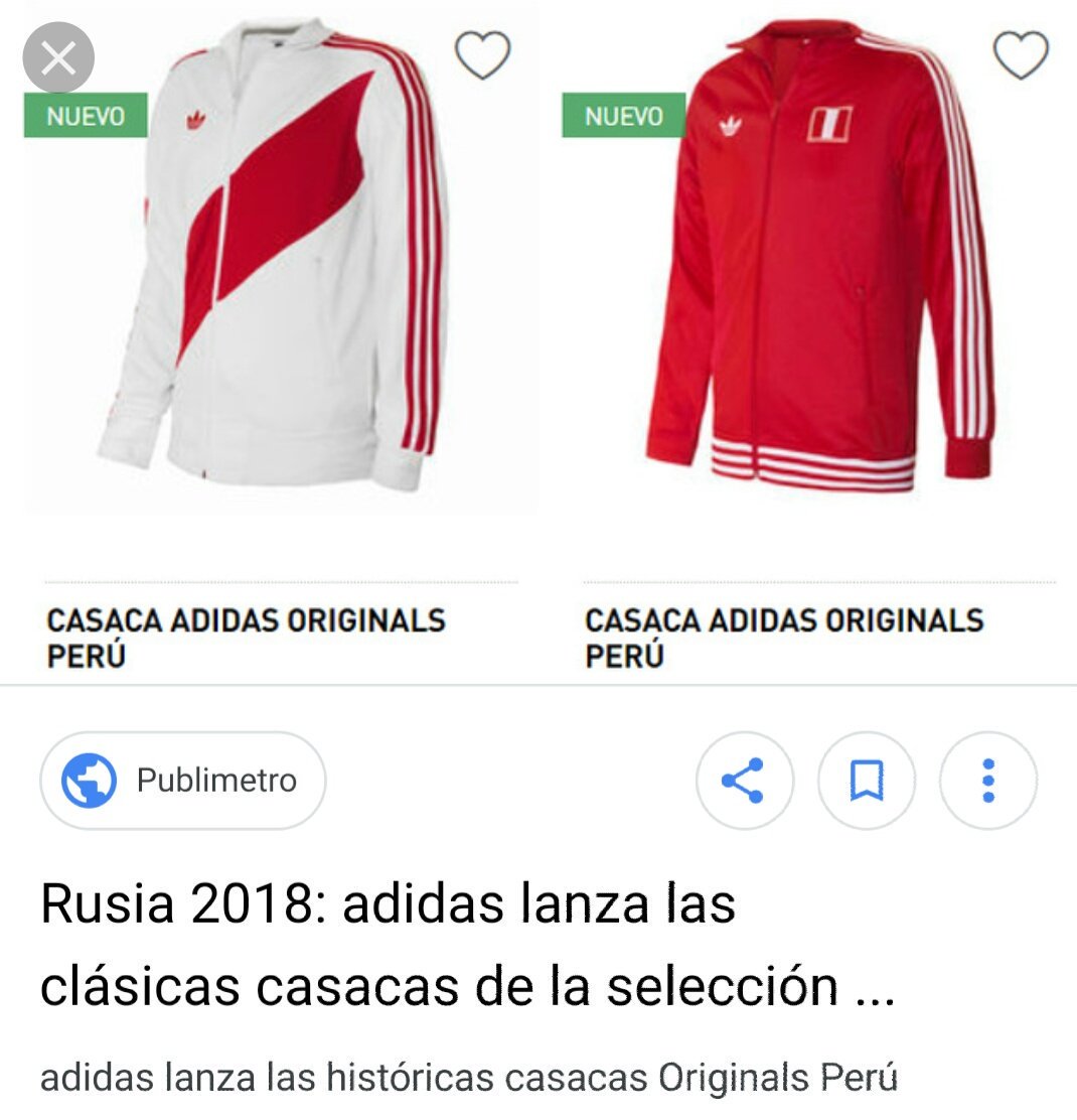 casaca adidas originals peru