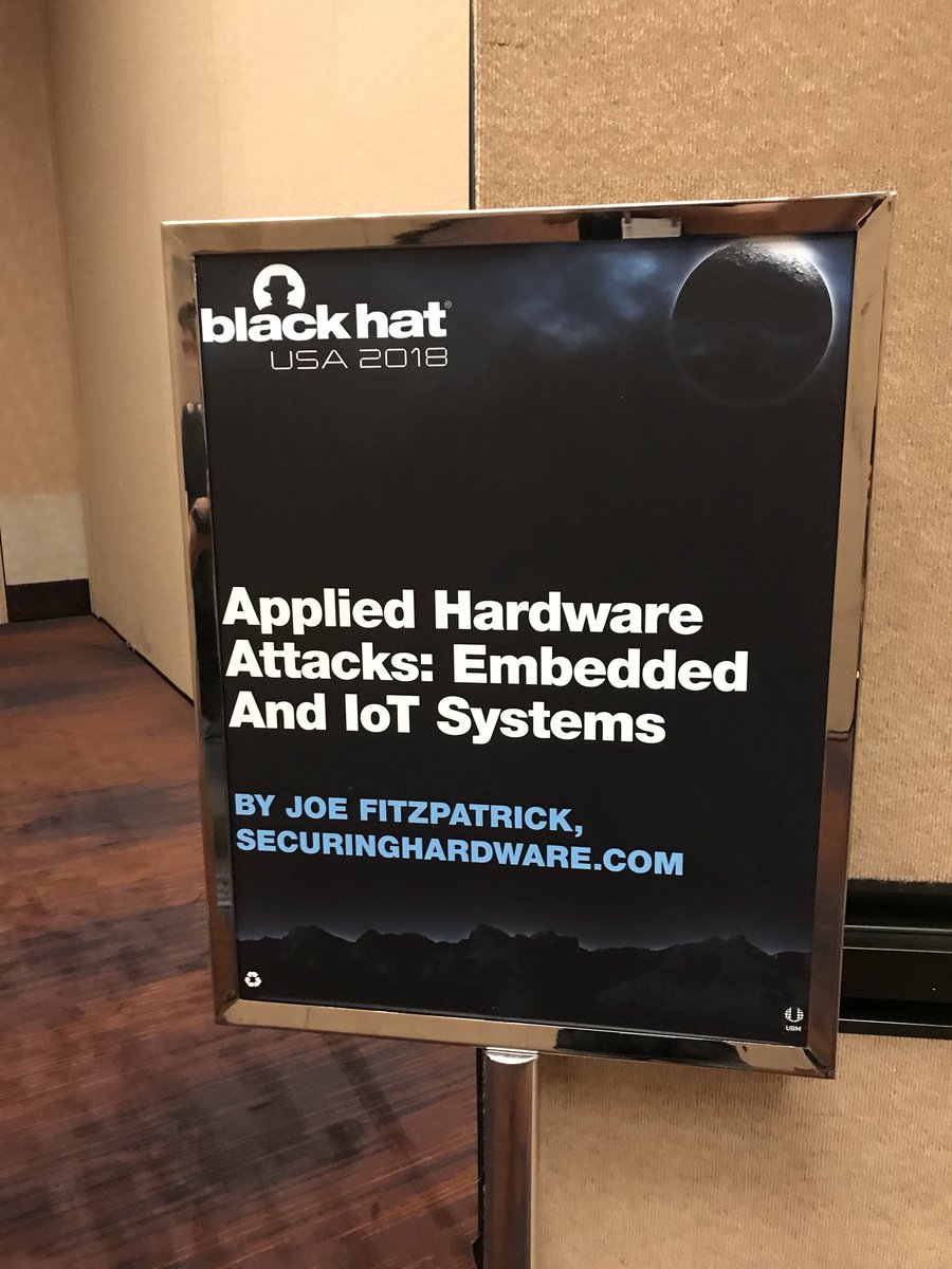 dcuthbert's tweet photo. I couldn’t gush enough about @securelyfitz’s @BlackHatEvents course. From UART to SPI to JTAG and finally priv esc via kernel using JTAG, the last two days have pushed me hard. One of the top courses I’ve ever done. Thanks dude https://t.co/LIQCtTISi5