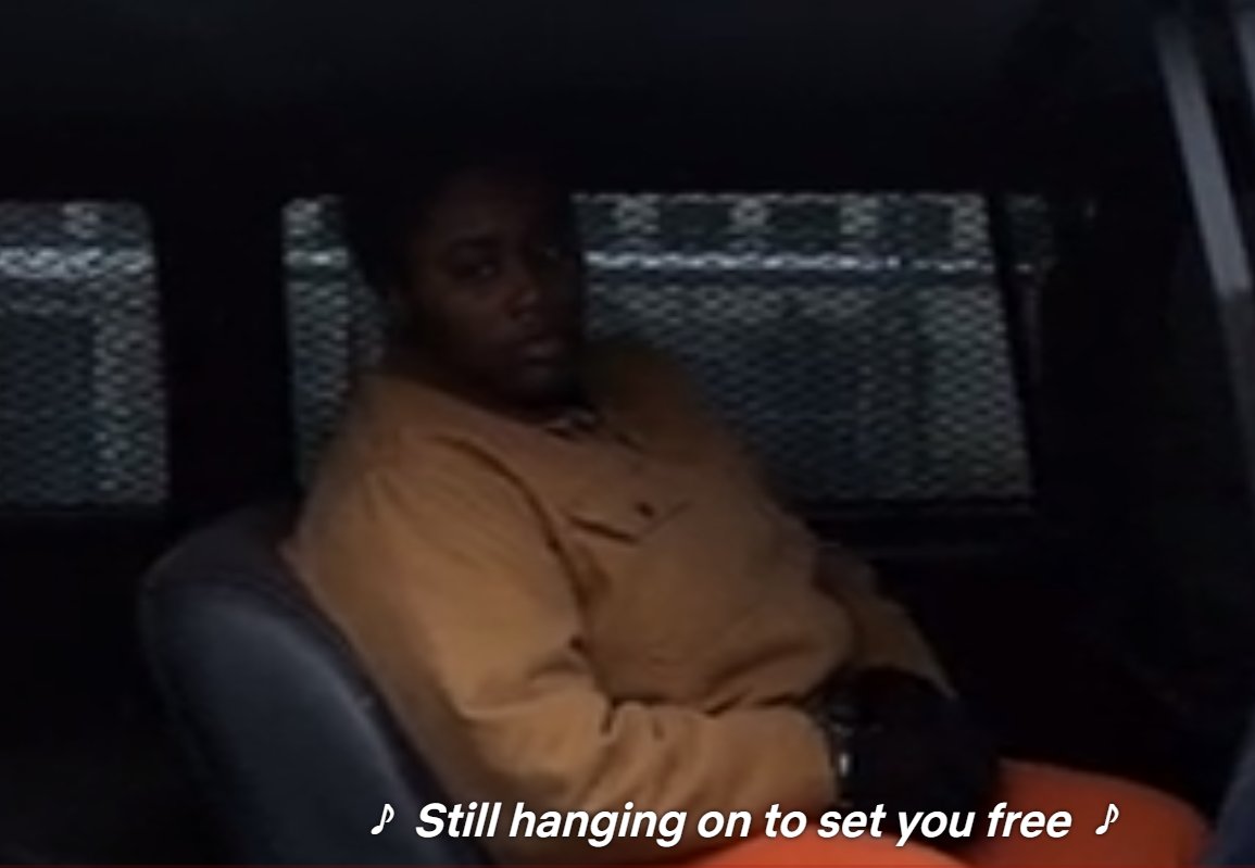 melolynflow's tweet photo. WARNING OITNB SPOILERS:
This season finale is so depressing, I don't understand I thought Blanca was supposed to be released ?? and Taystee going down for a crime she didn't commit.. I'm fucking crying this is so sad, especially because it happens for real everyday.. #oitnbs6 https://t.co/piaI7elYt4