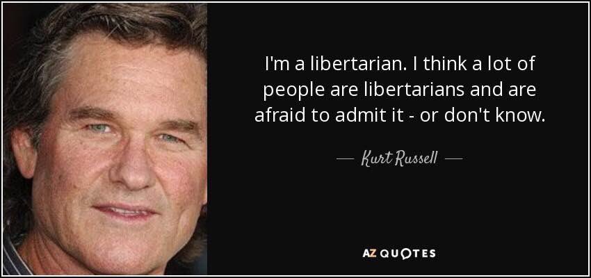 Larry Sharpe on Twitter: "“I'm a libertarian. I think a lot of people are libertarians and are afraid to admit it - or don't know.” Kurt Russell #Sharpe4Gov #aNewNY #Libertarian #WalkTHISWay https://t.co/WwVO9tCFfi" /