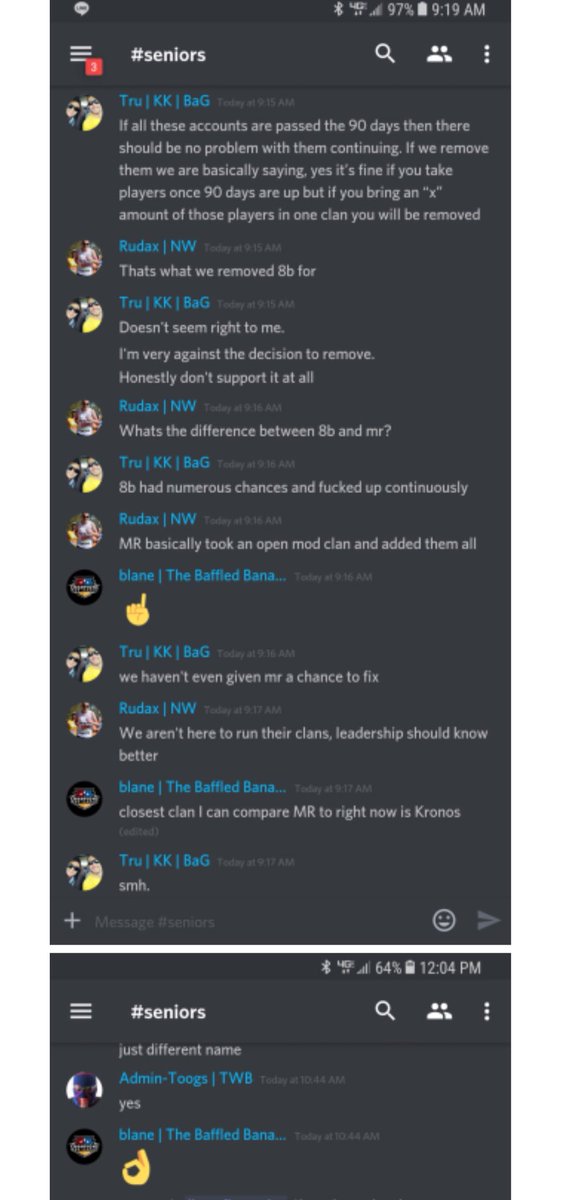 just thought i’d add some wood to the fire cwl admins started last night by rejecting so many clans for so many wrong reasons. these are the admins running the league you all spend time and money on. notice the only admin with a brain is no longer an admin