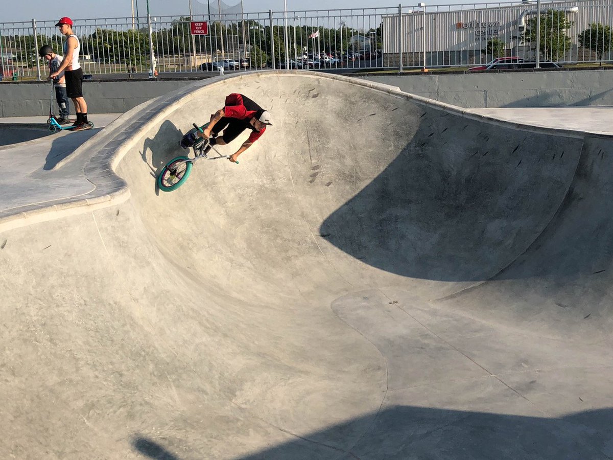 jacquiewalker4's tweet photo. Congratulations to family &amp; volunteers who spent YEARS developing the @RockinForRice Peace Park. It's open &amp; already drawing active bikers, skaters, &amp; boarders outside @NorthTownCenter. A positive legacy left to her community by #AlixRice. @news4buffalo https://t.co/95EhcNPtt4
