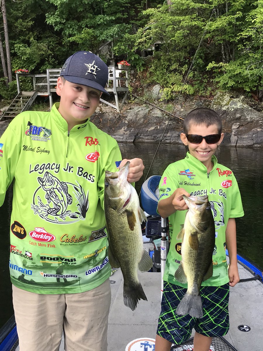 CalebHFishing's tweet photo. I started off my week camping at pine acres. I went fish everyday (all day)!!  On Thursday we left and picked up the bass boat then headed to Paradox Lake NY for my fishing tournament.  I was able to find a couple nice bass and take 1st place by just ounces!! https://t.co/Q3p6eVs7Cd