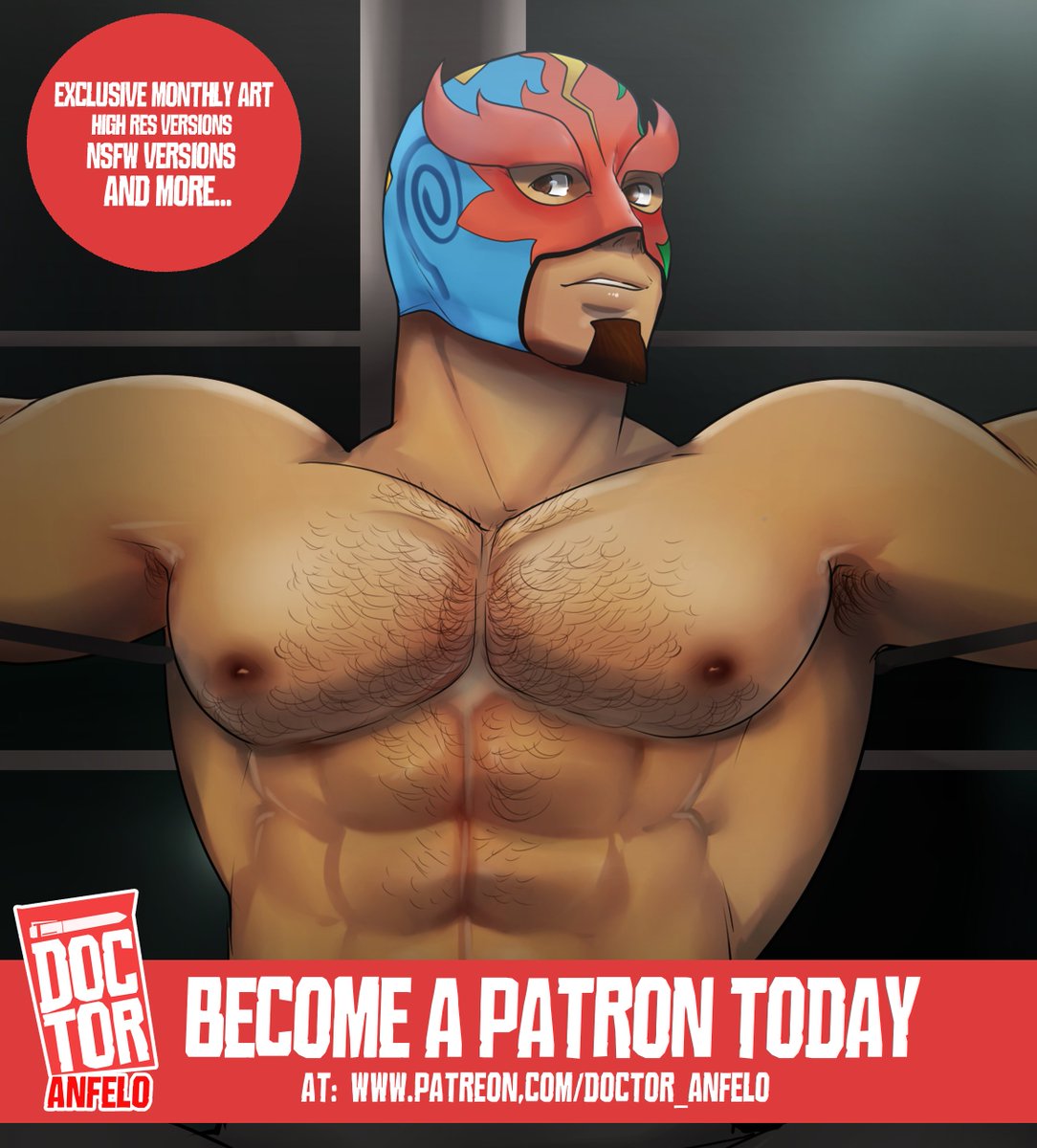 Doctor_Anfelo's tweet photo. Next art pack will be Masked Royal from Pokemon SuMo!
Pledge now or before the 15th at https://t.co/AYMPH0Y3U1 to get exclusive art of this sexy alolan wrestler!
#bara #gayart #pokemon #kukui #maskedroyal #PokemonSunMoon https://t.co/YeqWVTtV1I