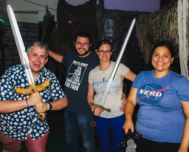 spifferiferfied's tweet photo. We banished the dragon for another 1000 years! And beat the record while doing it! #escaperoomlife #adventuresintimeandspace #swordofthedragon https://t.co/ABbQQS4w8o https://t.co/cYaloU4X4y