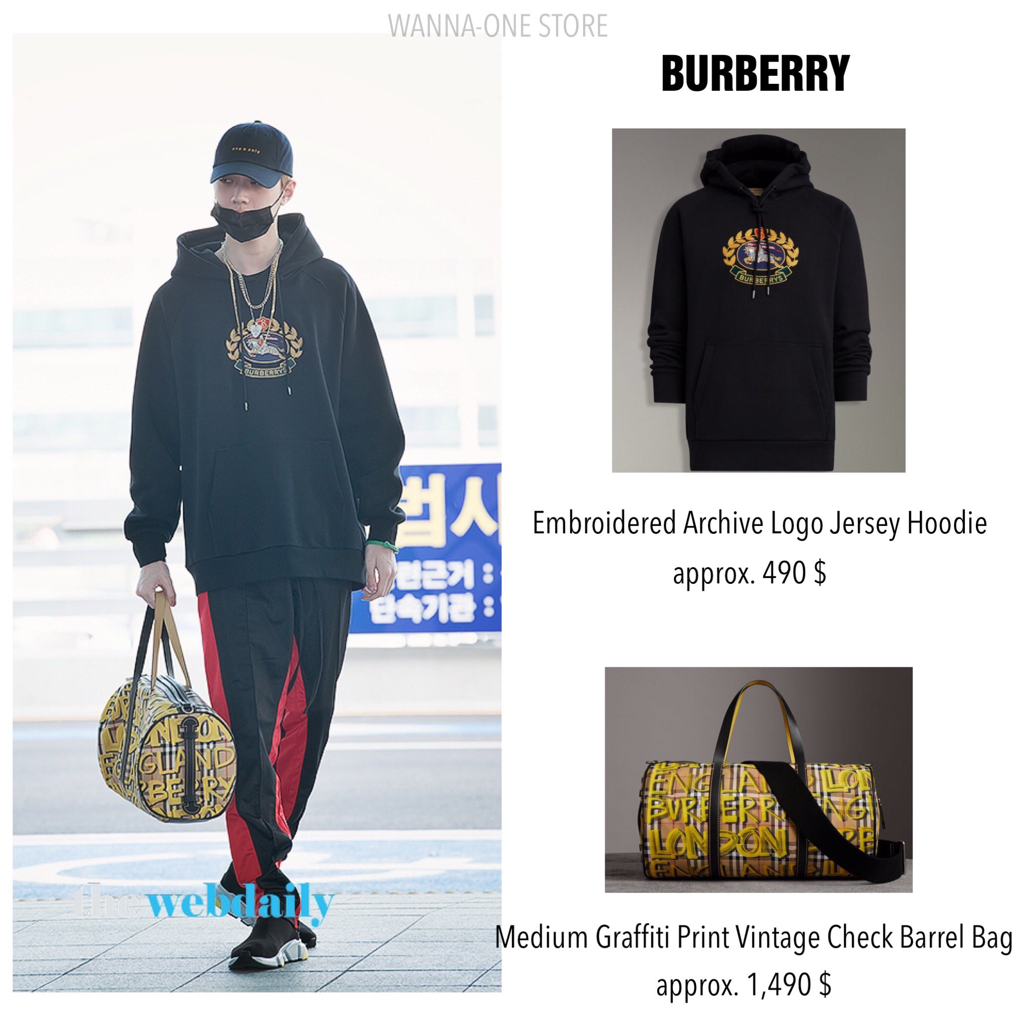 burberry embroidered archive logo jersey sweatshirt