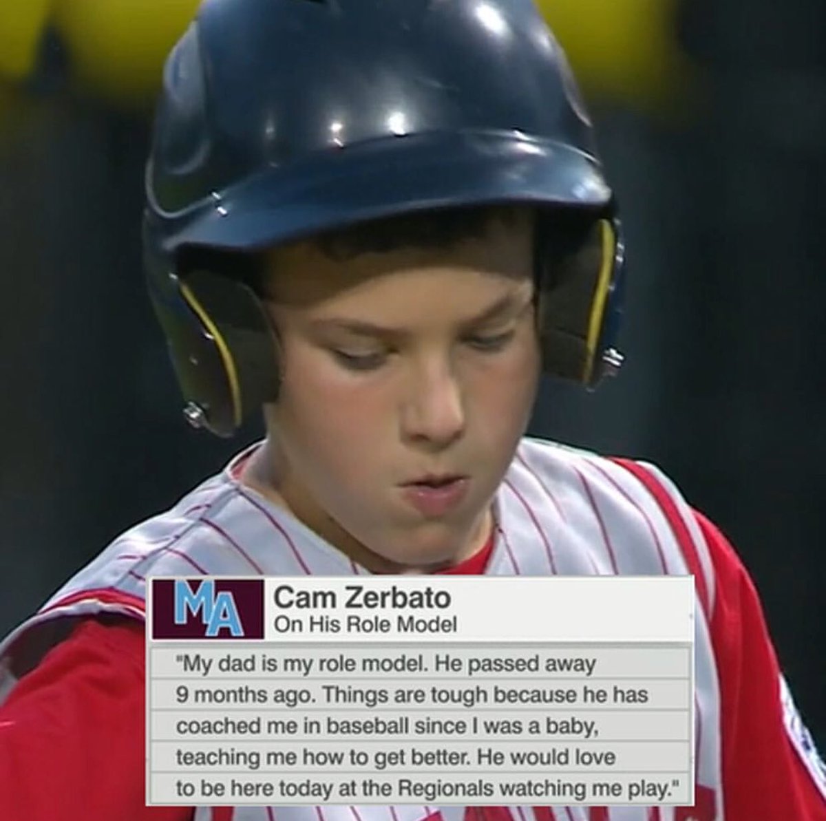 Stay positive kid. Your dad is smiling down 😭🙏