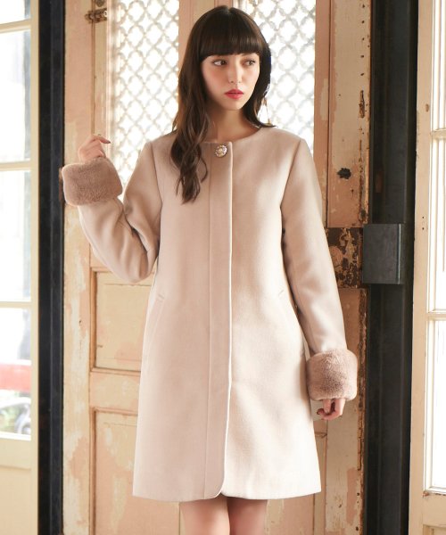 Majestic Legon Pa Twitter プレオーダー コートの予約も始まってます ファー袖ノーカラーコート T Co 0pxi9b3l7a マジェスティックレゴン Majesticlegon 多屋来夢