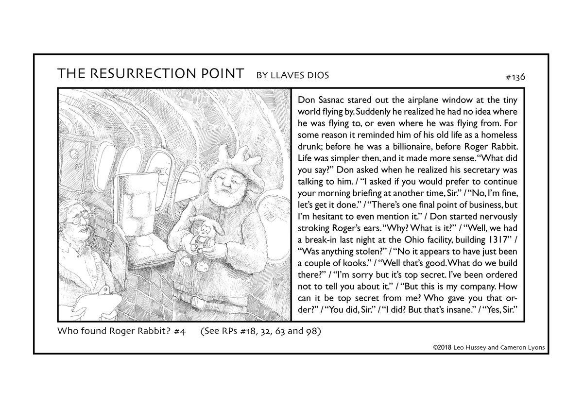 Respoint6's tweet photo. Don started nervously stroking Roger's ears. #Rogerrabbit #Resurrectionpoint #136 https://t.co/d2TsxhRjx1