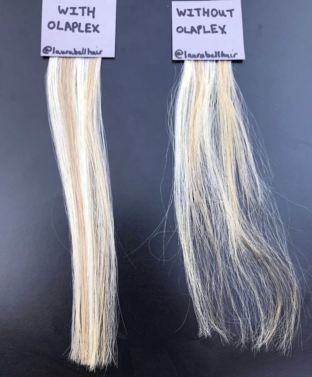 olaplex's tweet image. A picture is worth a thousand words and this one screams OLAPLEX!!!! What kind of hair miracles do YOU create with Olaplex? 🙌
Side X side by: @laurabellhair