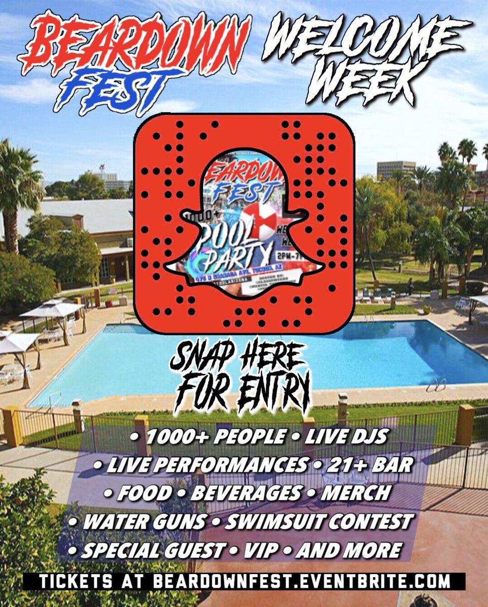 classpmyers's tweet photo. ⠀⠀⠀⠀ ⠀🐻#BearDownFest ⬇️ 
⠀🎈WELCOME WEEK POOL PARTY💦 

   ⠀⠀RT for a Chance At Free Entry 
⠀⠀⠀⠀⠀ And VIP Access for 3️⃣

 💦🔫🔵SATURDAY AUG 25TH🔴🔫💦

⠀⠀⠀⠀⠀ ⠀ ⠀🎟 TICKETS 🎟
⠀⠀ ⠀https://t.co/Yt0sCpZ8jn
⠀⠀⠀⠀ 
⠀🔥Expecting 1000+ In Attendance🔥 https://t.co/qQYPX9oI9A