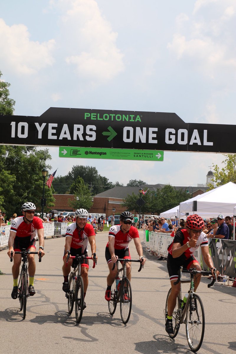 CbusGWG's tweet photo. @PorterWright we got some great shots of your peloton today—congrats! @Pelotonia https://t.co/nIVKjuO7ZJ