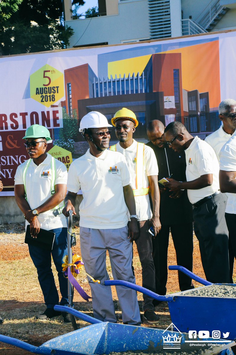 pesdacgh's tweet photo. We’ve come this far by faith. Laying of the Cornerstone Chaired by the Former Mayor  and currently the MP for Ablekuma South Constituency  Hon. Alfred Oko Vanderpuije (Elder). God bless us all and watch us Rise in the name of the Lord. #pesdac #churchbuilding https://t.co/02OgSD2a8l