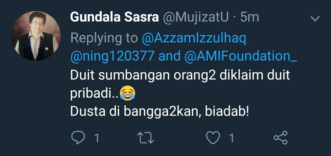 Dalam menjalankan aktivitas sosial,  sumber dana yang dialokasikan adalah dari AMI Group milik Ustadz <a href="/AzzamIzzulhaq/">Azzam Mujahid Izzulhaq</a> 

Dalam bantuan untuk Lombok, dana pribadi Ust AMI yang kami terima dan salurkan adalah 100jt.

Tuduhan dari <a href="/MujizatU/">GundalaSasra</a> adalah serius dan akan kami tindaklanjuti.