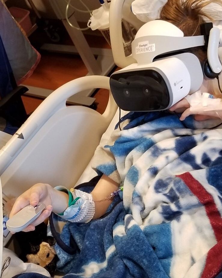 CulverTechTools's tweet image. So @StanfordChild they have a tech team that writes games for patients who use VR glasses. It’s used as a pain management tool. Yet another reason why I tell teachers that kids should code more. #CodingIsEverywhere #NicelyDone #TeamTyler