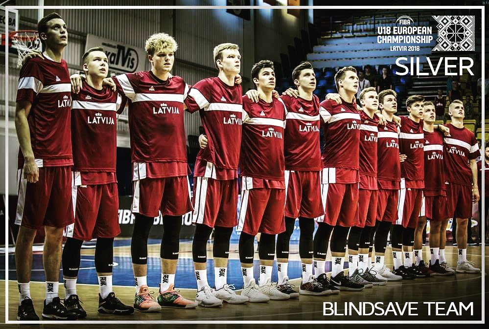 🏀 Proud of Latvia men's U18 basketball team 💪 Well done. #blindsaveteam #blindsave #basketball #bball #basket #hoops #fiba18europe