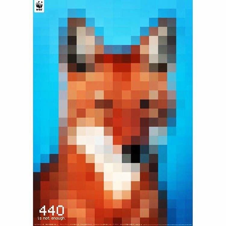 ieupmedia's tweet photo. Parce que si on utilisait le même nombre de pixels qu'il y a de renards 🦊 restants, ce serait insuffisant... Une belle initiative de @WWF 
•
#wwf #renard #fox #picoftheday #animals #voiededisparition 
#isnotenough #animaux #danger #especes https://t.co/IzZghdtxs0