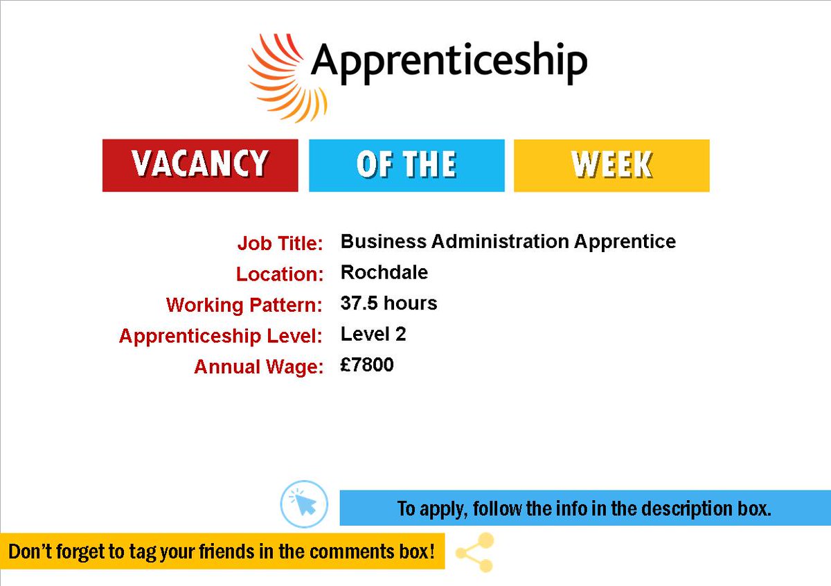 🔥VACANCY OF THE WEEK!🔥
Interested in a career within the #healthcare sector? Here's an opportunity to work in GP surgery and gain experience of working in a busy #NHS environment
To Apply:
📧 apprenticeships@hopwood.ac.uk (with a CV if available) 
📞 0161 654 4373
<a href="/hopwoodhall/">Hopwood Hall College</a>
