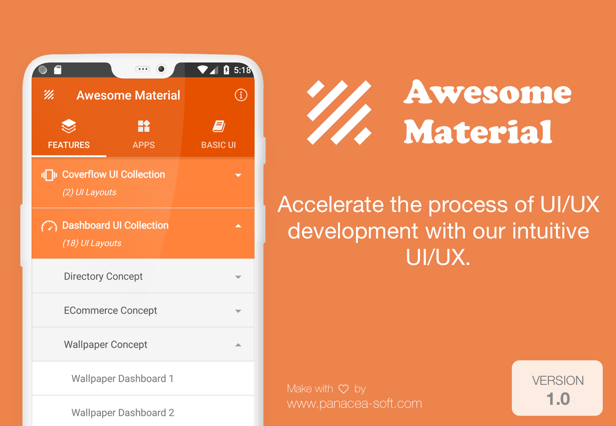 PanaceaTeam's tweet photo. 🚀 Awesome Material is officially launched! 🚀

Here you can get some discount.
👉 https://t.co/KlBZvMUSrG  

#AwesomeMaterial #Material #GoogleMaterial #AndroidMaterial #Envato #Codecanyon #Dev #Design #UIUX #Template #MaterialDesign #Google #Android #AndroidDev #AndroidUI #PS https://t.co/LvhFg4dHXE