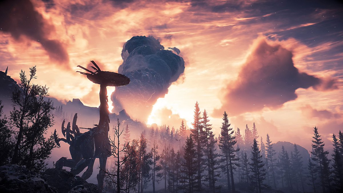 Darkshinfei's tweet photo. Shots for Beyond the Embrace contest #HZDPhotoModeContest #HZDPhotoModeCompetition #PhotoMode #HorizonZeroDawn #ps4share #VirtualPhotography https://t.co/OkUVUH5pHr