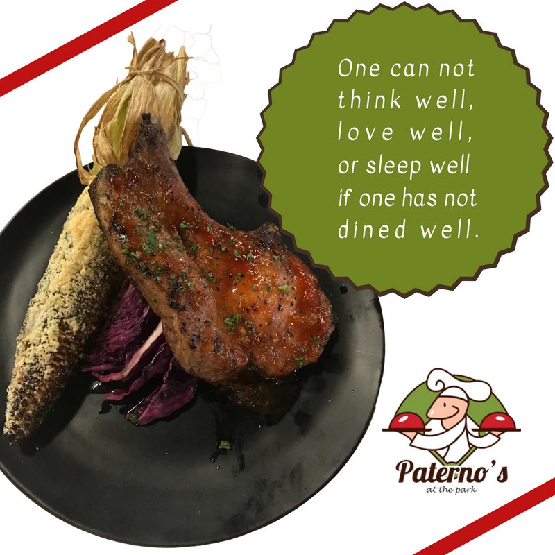 Have a delicious and memorable dining experience at Paterno's. 

Check our menu in the link below: 
👉 bit.ly/2vzOW5Z 

paternos-restaurants-wv.com
Paternos at the park
601 Morris Street
Charleston, WV 25301
(304) 205-5482