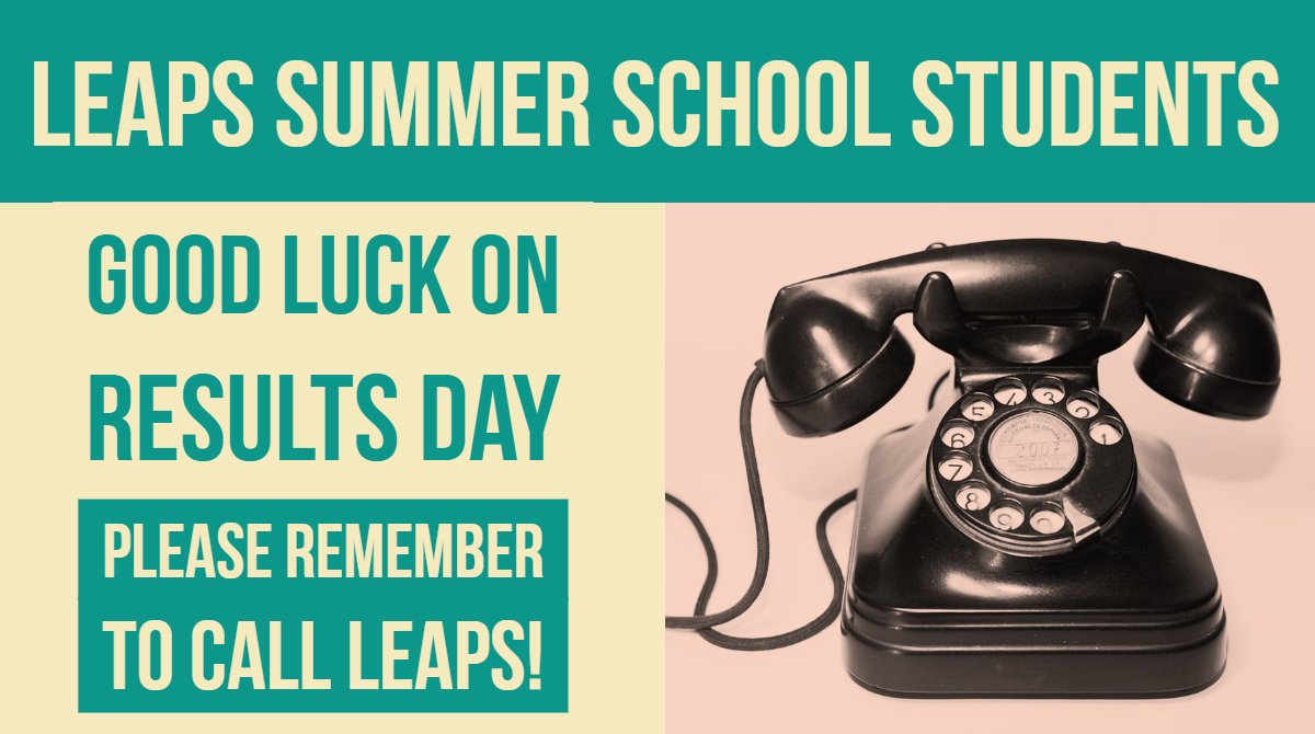 LEAPS1996's tweet photo. LEAPS Summer School students, a reminder that you can find our dedicated Summer School phone lines here https://t.co/qwYPvUFsJz. Good luck tomorrow! #SQAresults #examresults #goodluck #leapssummerschool https://t.co/rQFEGR8Vn4
