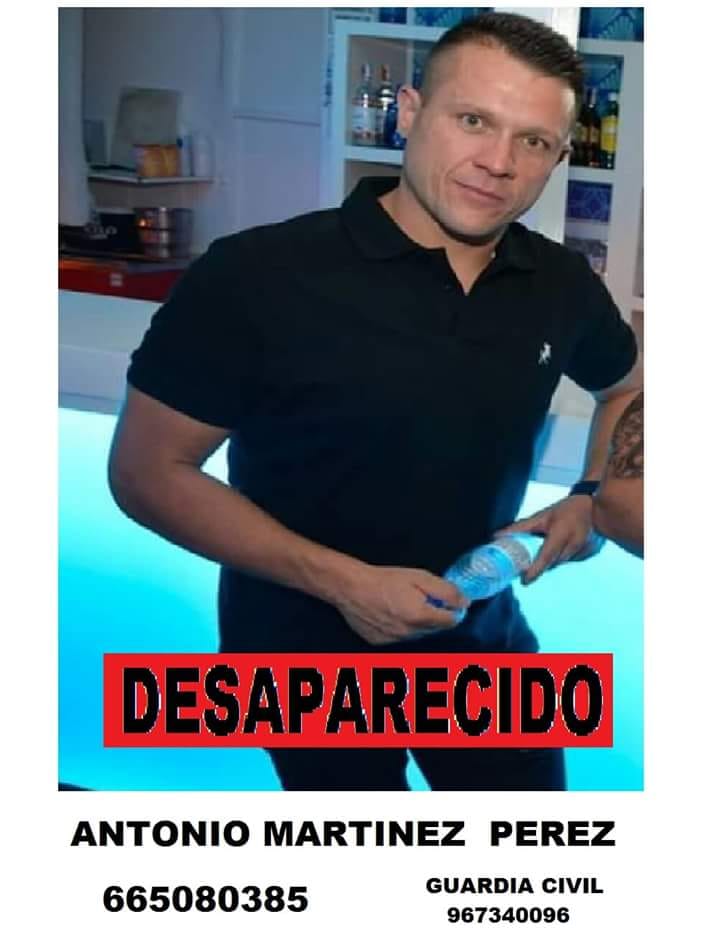 Buscamos a Antonio si lo as visto por favor llamad al numero de abajo