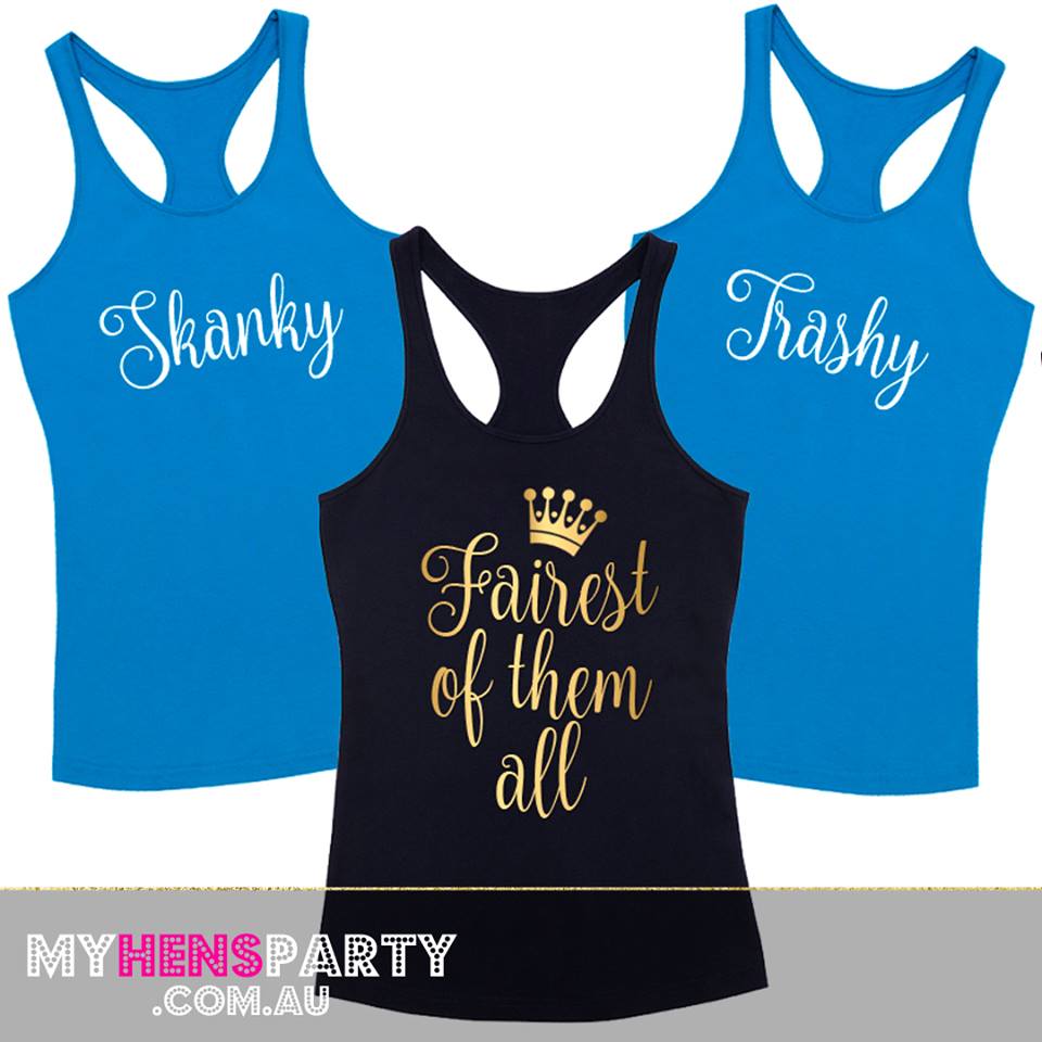 💖 Everything for #Hens Parties &amp; a HUGE Sale! 💖
The ultimate range of #HensParty &amp; #BrideToBe #tshirts and temporary tattoos, sashes, decorations, badges, games and more is at myhensparty.com.au 👕👰✨#bridalshower #brides #bridetshirt #henstattoos #parties #bridetribe