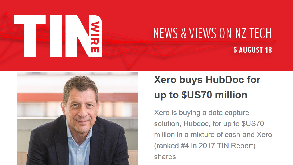 TIN100_NZ's tweet photo. #Apple tops one trillion, Pacific Edge gets investment, #Xero buys HubDoc, gaming revenue on the rise, and much more in the latest #TINWire. Read More https://t.co/WWT7fIGXz8 #TechNews #TIN100 https://t.co/NTkfhoQrIS